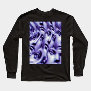 Rush hour // Face to face // Glitch Art Long Sleeve T-Shirt